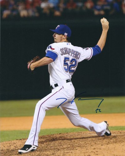 Tanner Scheppers Autographed Signed 8X10 Texas Rangers Photo - Autographs