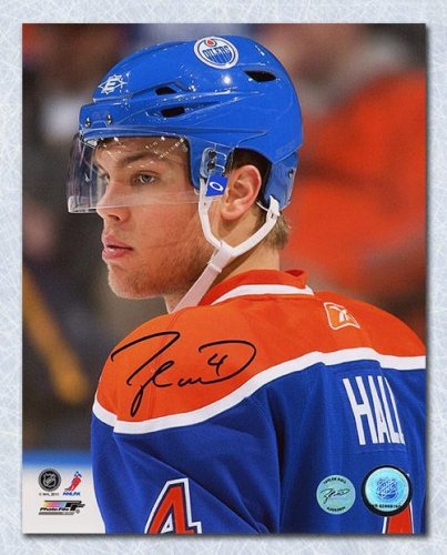 Taylor Hall #4 - Autographed 2015-16 Edmonton Oilers Game Used