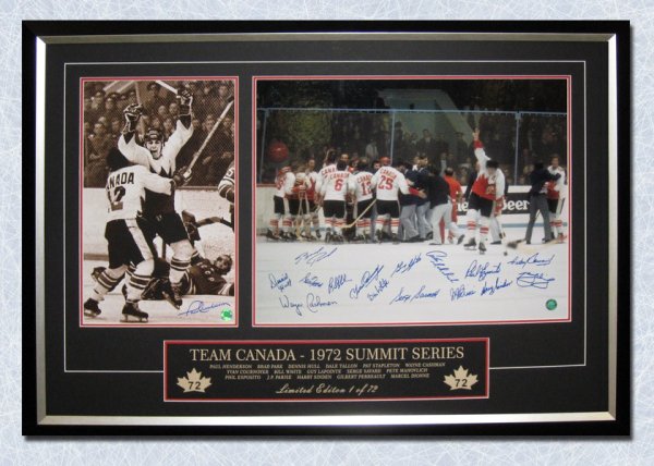 Paul Henderson Signed Jersey - Team Canada Summit Series Number 19x23 Frame