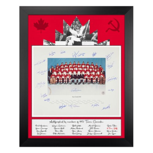 Team Canada Autographed Signed 1972 Summit Series 19 Signature Graphic 26x32 Frame