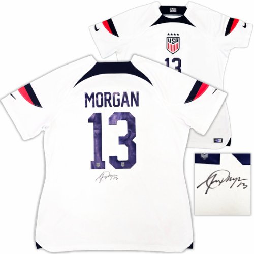 Team Usa Alex Morgan Autographed Signed White Nike Jersey Womens Size Xl Beckett Beckett Witness #221523 