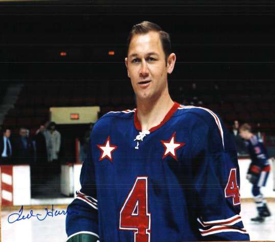 Ted Harris Autographed Signed Minnesota North Stars Photo - Autographs
