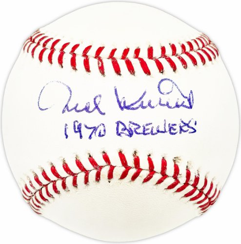 Ted Kubiak Autographed Official MLB Baseball Milwaukee Brewers "1970 Brewers" #226206