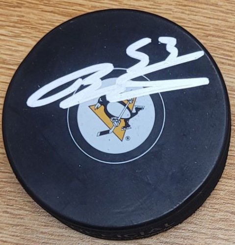 Teddy Blueger Autographed Signed Pittsburgh Penguins Hockey Puck - Autographs