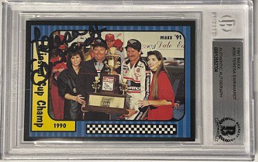 Teresa Earnhardt Autographed Signed 1991 Maxx/Charlotte NASCAR Racing Card #200 BAS/Beckett #00012552704 (Dale Earnhardt, Sr./Winston Cup) 