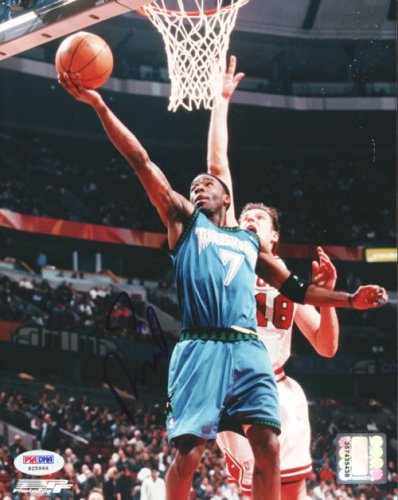 Terrell Brandon Autographed 8X10 Photo Minnesota Timberwolves PSA/DNA