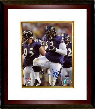 Terrence Cody Autographed Signed Baltimore Ravens 8x10 Photo Custom Framing "Mount"- Tri-Star Hologram 