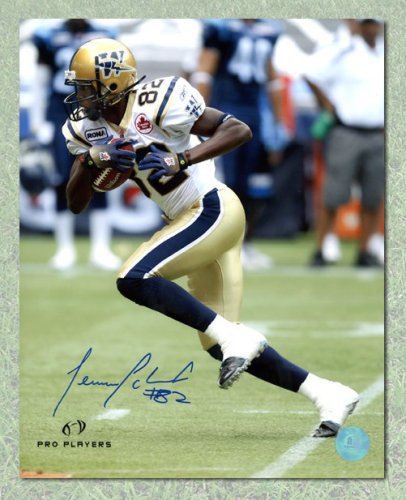 Terrence Edwards Autographed Signed Winnipeg Blue Bombers Football 8x10 Photo
