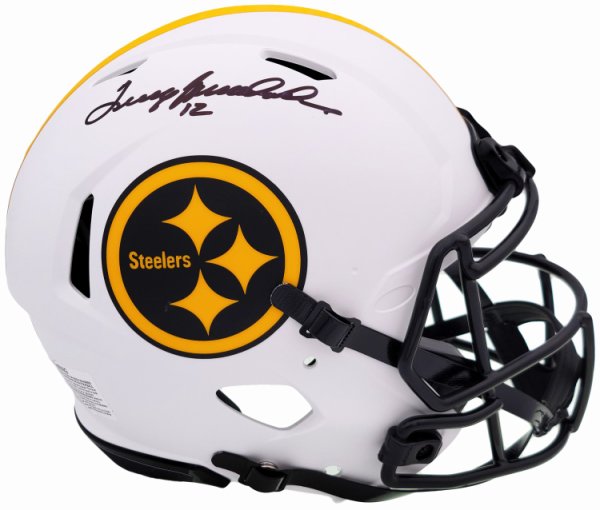 Terry Bradshaw Pittsburgh Steelers Autographed White Mitchell