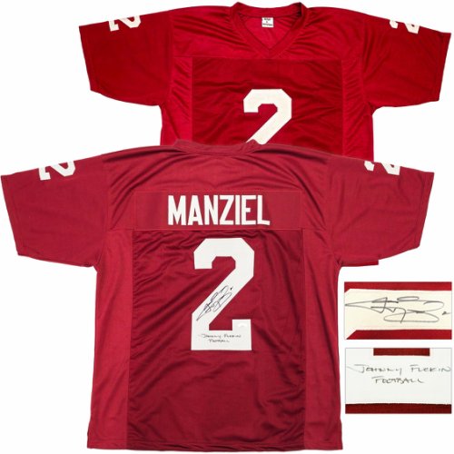 Texas A&M Aggies Johnny Manziel Autographed Signed Maroon Football Jersey "Johnny F'ing Football" JSA 
