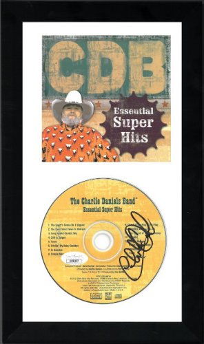 The Charlie Daniels Band Autographed Signed 2004 Essential Super Hits Album CD 6.5x12 Custom Framing w/ Cover/Autographed Signed DVD- JSA #KK58157 