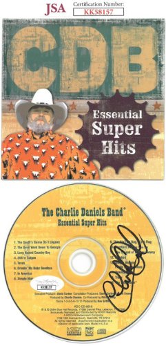 The Charlie Daniels Band Autographed Signed 2004 Essential Super Hits Album CD w/ Cover/Case/Autographed Signed DVD- JSA #KK58157 