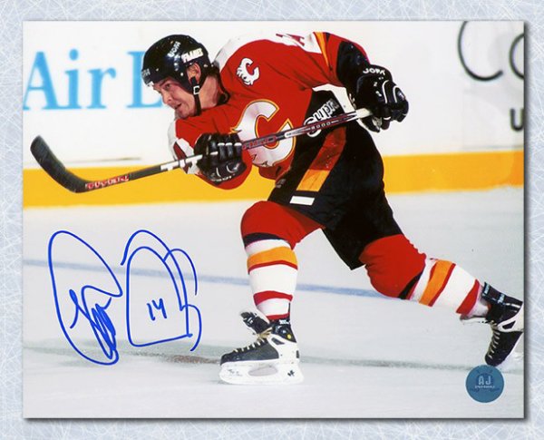 Theo Fleury Autographed Signed Calgary Flames Captain 8x10 Photo