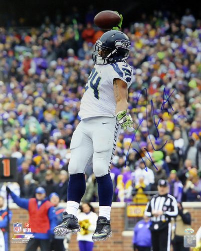 Thomas Rawls Autographed 16X20 Photo Seattle Seahawks Mcs Holo #39174
