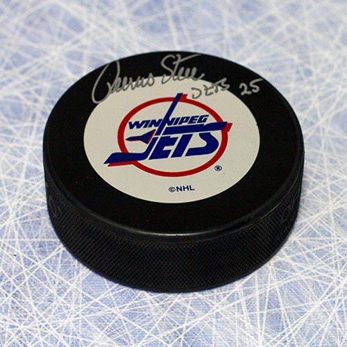 Thomas Steen Winnipeg Jets Autographed Signed Hockey Puck