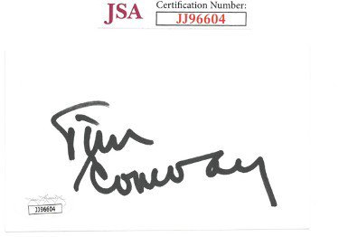 Tim Conway Autographed Signed 3x5 Index Card- JSA #JJ96604 (McHale's Navy/Carol Burnett Show/Dorf) 