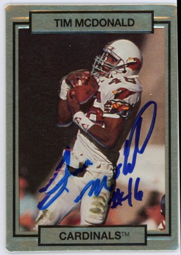 Tim Mcdonald Autographed Signed 1990 Action Packed Card #215 Phoenix Cardinals #134702 