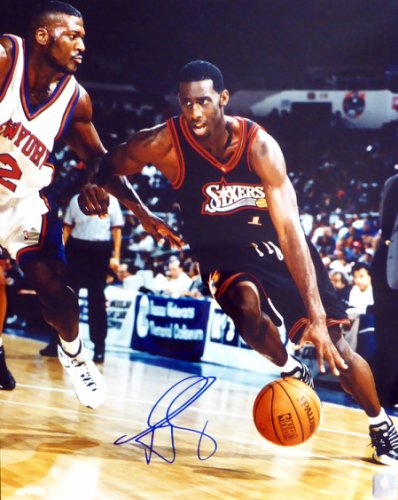 Tim Thomas Autographed 16X20 Photo Philadelphia 76Ers #214777