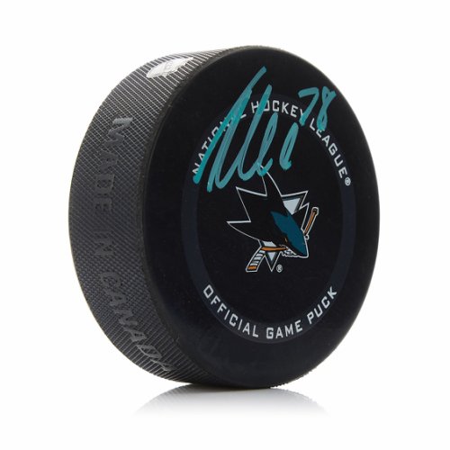 Timo Meier Autographed Signed San Jose Sharks Official Game Puck