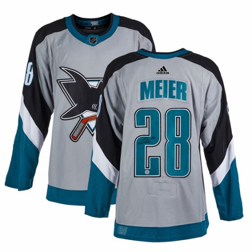 Timo Meier Autographed Signed San Jose Sharks Reverse Retro adidas Jersey