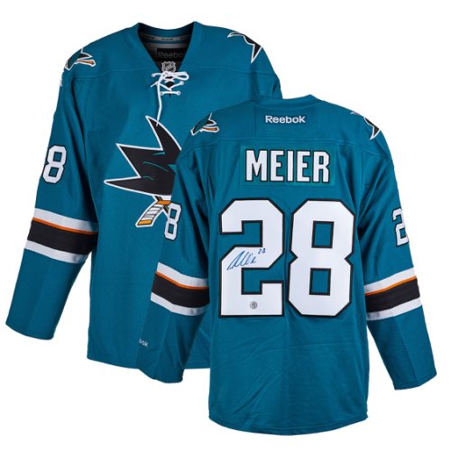 Timo Meier Autographed Signed San Jose Sharks Rookie Reebok Jersey