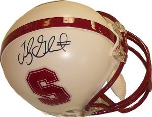 Toby Gerhart Autographed Signed Stanford Cardinal Riddell NCAA Mini Helmet - Tri Star Hologram 
