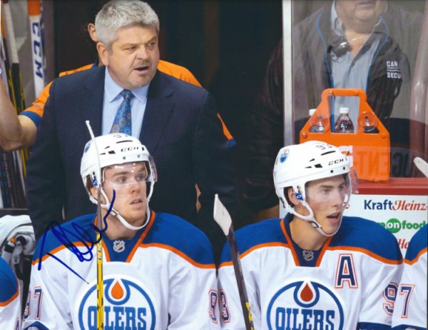 Todd Mclellan Autographed Signed 8X10 Edmonton Oilers Photo - Autographs 