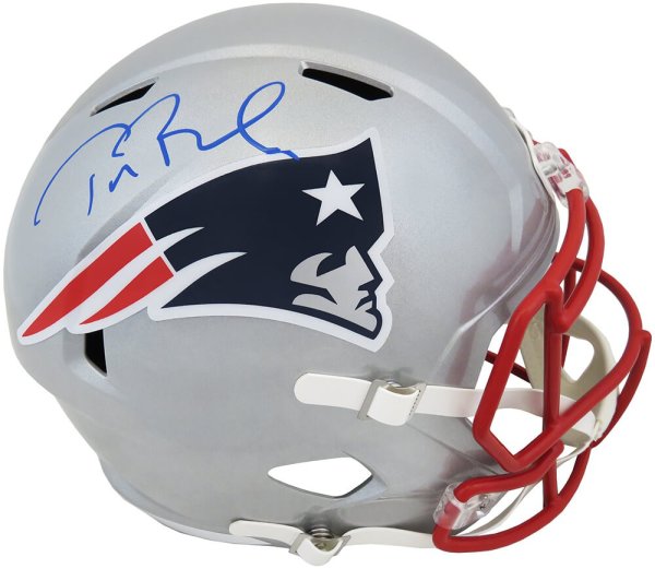 Tom Brady Signed New England Patriots Helmet COA Tristar Steiner