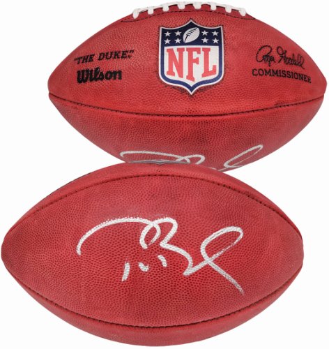 Tom Brady Autographed Signed Official NFL Leather Football New England Patriots Fanatics Holo #202346 