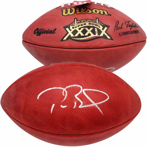 Tom Brady Autographed Signed Official NFL Leather Super Bowl Xxxix Logo Football Fanatics Holo #Aa0104084 
