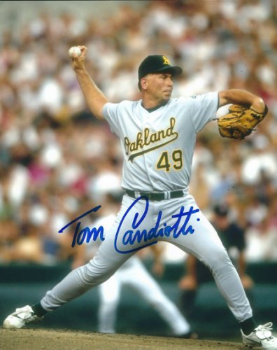 Tom Candiotti Autographed Signed 8X10 Oakland A's Photo - Autographs