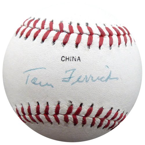 Tom Ferrick Autographed Official Ol Baseball New York Yankees Beckett Beckett