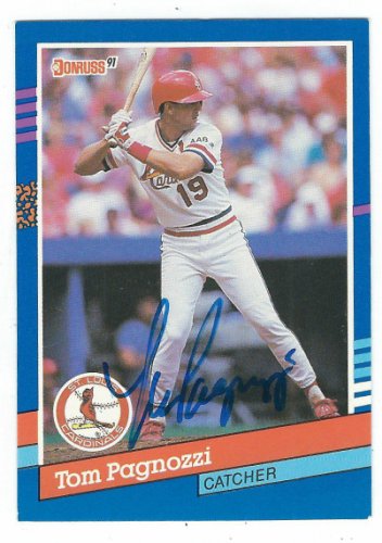 Tom Pagnozzi Autographed Signed 1991 Donruss Card - Autographs