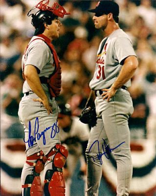 Tom Pagnozzi Autographed Signed & Donovan Osborne St. Louis Cardinals Photo - Autographs
