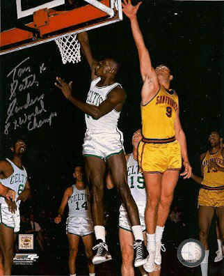 Tom Satch Sanders Autographed Signed 8X10 Boston Celtics Photo - Autographs