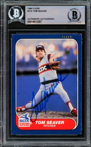 Tom Seaver - White Sox #216 Fleer 1986 Baseball Trading Card
