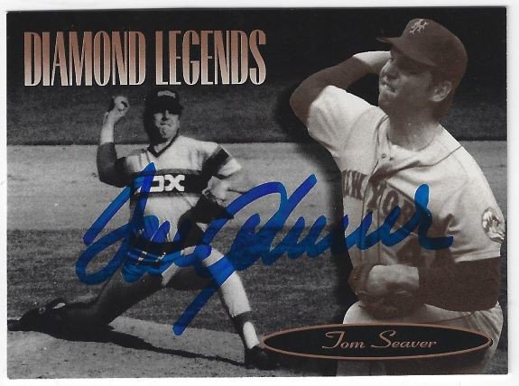 Tom Seaver Signed Authentic Game Issued 1990 New York Mets