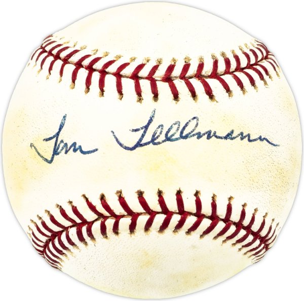 Tom Tellman Autographed Official MLB Baseball Milwaukee Brewers #229839