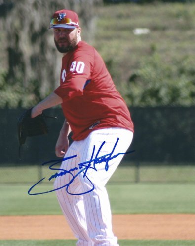 Tommy Hunter Autographed Signed 8X10 Philadelphia Phillies Photo - Autographs