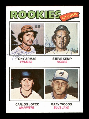 Tony Armas & Steve Kemp Autographed 1977 Topps Rookie Card #492 #167774