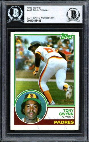 TONY GWYNN  San Diego Padres 1984 Home Majestic Throwback