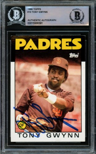 Tony Gwynn Autographed Signed 1982 SD Padres Mitchell and Ness