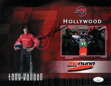 Tony Kanaan Autographed Signed 8.5x11 Indy Car Hollywood Monunn Racing 8x10 Photo- JSA #SS51643 