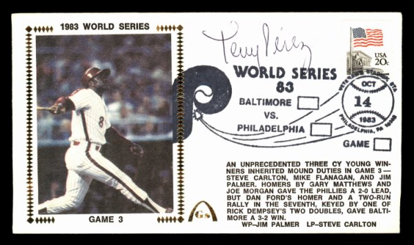 Tony Perez Autographed Signed First Day Cover Philadelphia Phillies 1983 World Series #177086 