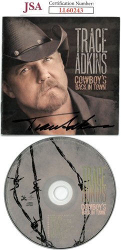 Trace Adkins Autographed Signed 2010 Cowboy's Back In Town Booklet w/ CD & Case- JSA #LL60243 