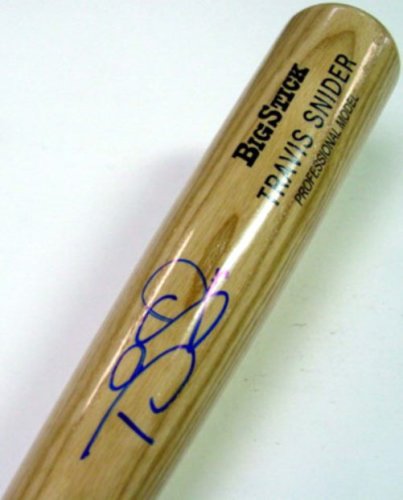 Travis Snider Autographed Blonde Rawlings Bat Pittsburgh Pirates PSA/DNA