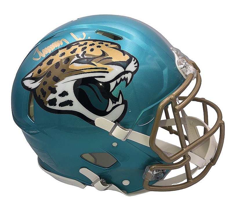 Travon Walker Autographed Signed Jacksonville Jaguars Riddell FLASH Speed Authentic Full Size Helmet - Beckett Authentic 