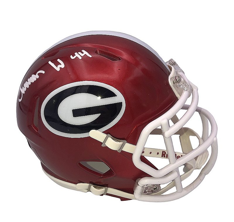 Travon Walker Signed Georgia Bulldogs Riddell FLASH Speed Mini Helmet - Beckett