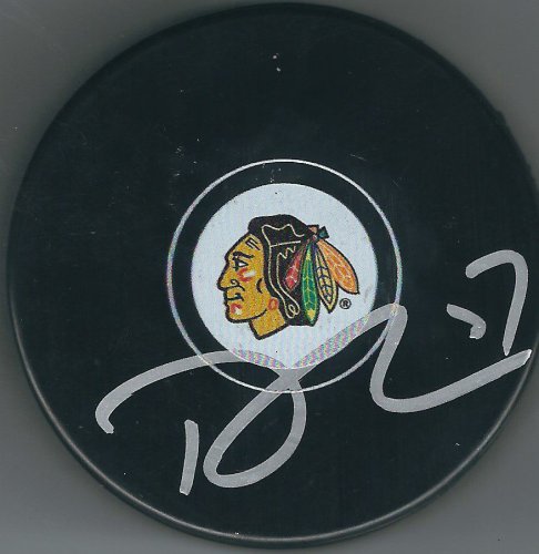 Trevor Van Riemsdyk Autographed Signed Chicago Blackhawks Hockey Puck - Autographs