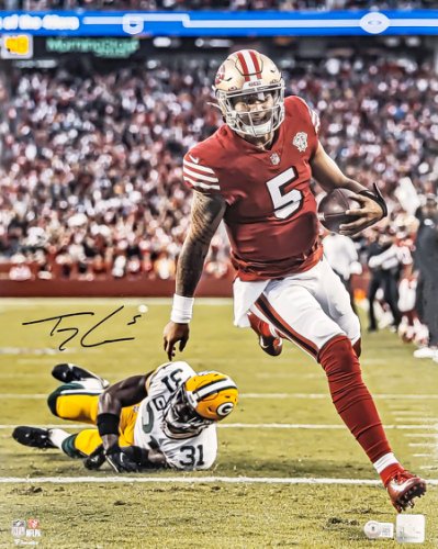 Trey Lance Autographed 16X20 Photo San Francisco 49Ers Beckett Beckett Witness #208244